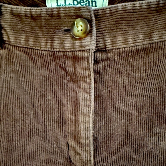 VTG L.L. Bean Straight Fit Corduroy Pants - Brown fisherman heritage Wide Wale - Picture 4 of 6